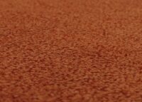 2er-Set Esszimmerstühle Stoff Massivholz dunkles Gestell orange