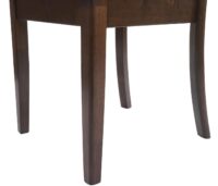 2er-Set Esszimmerstühle Stoff Massivholz dunkles Gestell orange