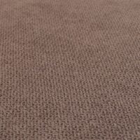 2er-Set Esszimmerstühle Stoff Massivholz helles Gestell taupe