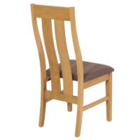 2er-Set Esszimmerstühle Stoff Massivholz helles Gestell taupe