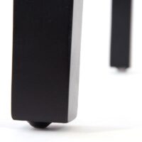 2er-Set Esszimmerstühle Textil mit dunklen Beinen anthrazitgrau