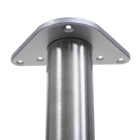 2er-Set Tischbeine Edelstahl-Optik für Schreibtisch & Esstisch 73cm