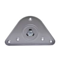 2er-Set Tischbeine Edelstahl-Optik für Schreibtisch & Esstisch 73cm