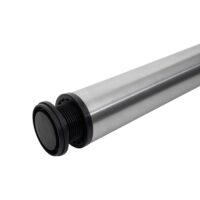 2er-Set Tischbeine Edelstahl-Optik für Schreibtisch & Esstisch 73cm