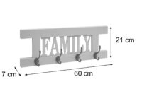 2er Wandgarderoben Set Garderobenpaneel Shabby-Look Vintage braun