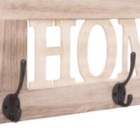 2er Set Wandgarderobenpaneel Shabby-Look Vintage naturbraun