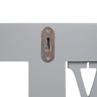 2er Wandgarderoben Set Vintage Shabby-Look Garderobenpaneel grau-blau