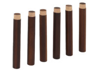 2er-Set Wandregal Steckboard 4 Ebenen 60x40cm braun