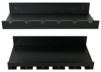 2er-Set Weinregal Holz Wandregal für 6 Flaschen schwarz