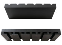 2er-Set Weinregal Holz Wandregal für 6 Flaschen schwarz