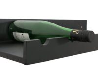 2er-Set Weinregal Holz Wandregal für 6 Flaschen schwarz