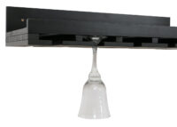 2er-Set Weinregal Holz Wandregal für 6 Flaschen schwarz