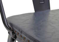 2er Sitzbank JAM-H10 Zweisitzer Kunstleder schwarz-grau