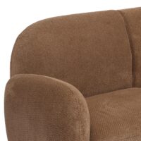 2er-Sofa aus Chenille Öko-Tex Couch Loungesofa braun