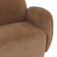 2er-Sofa aus Chenille Öko-Tex Couch Loungesofa braun