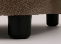 2er-Sofa aus Chenille Öko-Tex Couch Loungesofa braun