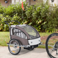 2in1 Fahrradanhänger Kinderanhänger Jogger Kinderfahrradanhänger