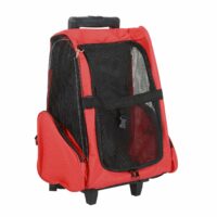 2in1 Hunde Trolley Tragetasche Hunde Rucksack rot