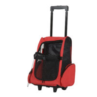 2in1 Hunde Trolley Tragetasche Hunde Rucksack rot