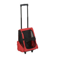 2in1 Hunde Trolley Tragetasche Hunde Rucksack rot