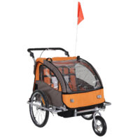 2in1 Kinderanhänger Fahrradanhänger Jogger Kinderfahrradanhänger