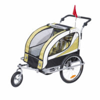2in1 Kinderanhänger Fahrradanhänger Jogger Kinderfahrradanhänger