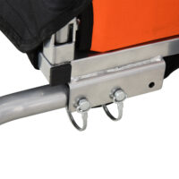 2in1 Kinderanhänger Fahrradanhänger Jogger Kinderfahrradanhänger Orange