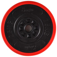 Rot-schwarzes 2-in-1 Hantelset 20kg, verstellbar.