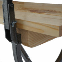 2x Bank Festbank Linz mit Lehne für Festzeltgarnitur ~ 180 cm