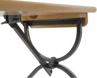 2x Bank Festbank Linz mit Lehne für Festzeltgarnitur ~ 180 cm