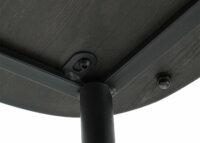 2x Barhocker Industrial Chic Massivholz anthrazit