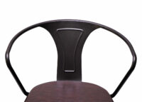 2x Barhocker Industrial drehbar höhenverstellbar vintage schwarz-braun