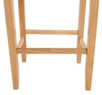 2x Barhocker Lancy mit Schriftzug grau helle Beine Textil