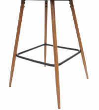 2x Barhocker Tresenhocker mit Lehne Samt bordeaux-rot