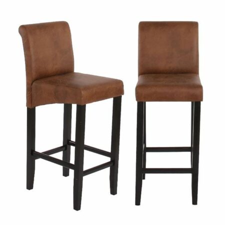 2x Barhocker Wildleder-Look Lancy