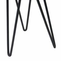 2x Beistelltisch Nachttisch Industriedesign Echtholz Ø25cm