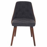 2x Bugholz Esszimmerstuhl Osijek ~ Textil grau