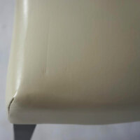 2x Esszimmerstuhl Chesterfield Stuhl Nieten braun dunkle Beine