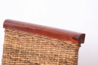 2x Esszimmerstuhl Korbstuhl Bananengeflecht ~ hell ohne Kissen