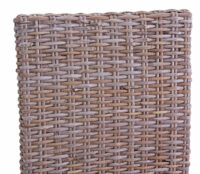 2x Esszimmerstuhl Kubu-Rattan ~ ohne Sitzkissen