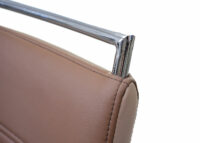 2x Esszimmerstuhl  Kunstleder Chrom