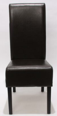 2x Esszimmerstuhl Latina LEDER braun dunkle Beine