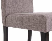 2x Esszimmerstuhl Littau Textil grau dunkle Beine
