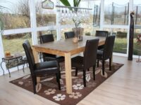 2x Esszimmerstuhl Littau ~ braun dunkle Beine