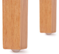 2x Esszimmerstuhl Littau rot helle Beine