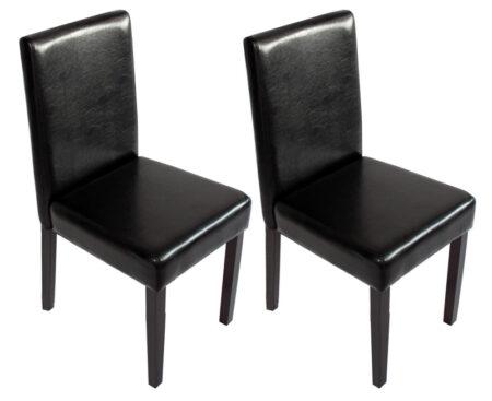 2x Esszimmerstuhl Littau schwarz dunkle Beine