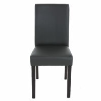 2x Esszimmerstuhl Littau ~ schwarz matt dunkle Beine