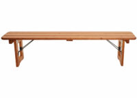 2x Festbank Gartenbank JAM-J61 Gastro Qualität 180cm klappbar