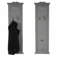 2x Garderobe Wandgarderobe ~ grau