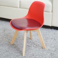 2x Kinderstuhl Kinderhocker 55x38x39cm rot